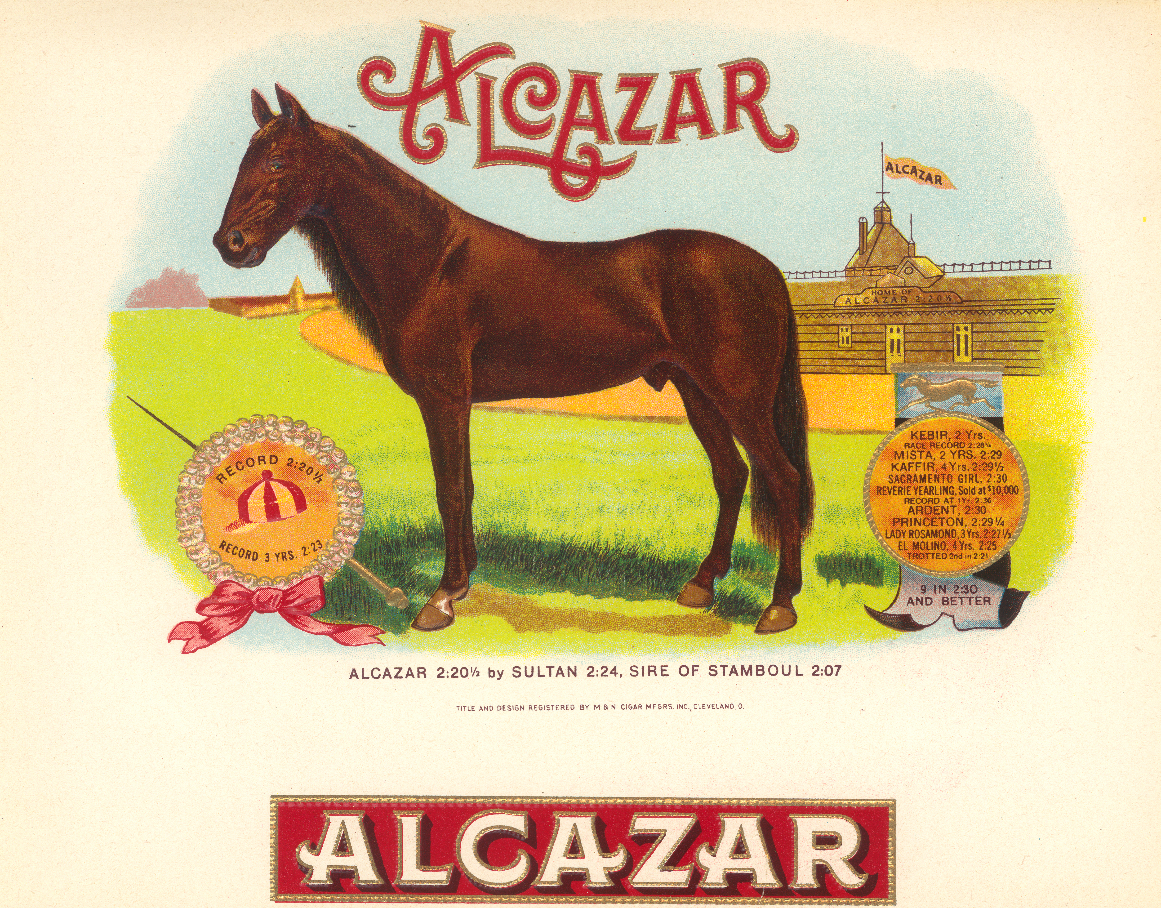 Alcazar Label J.C. Newman Alcazar Cigars Logo
