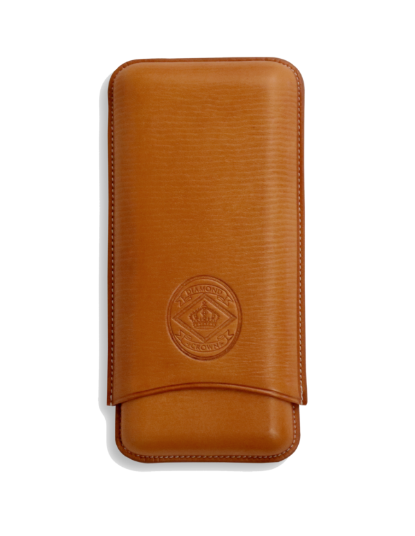 Diamond Crown Churchull Tan Leather Cigar Case