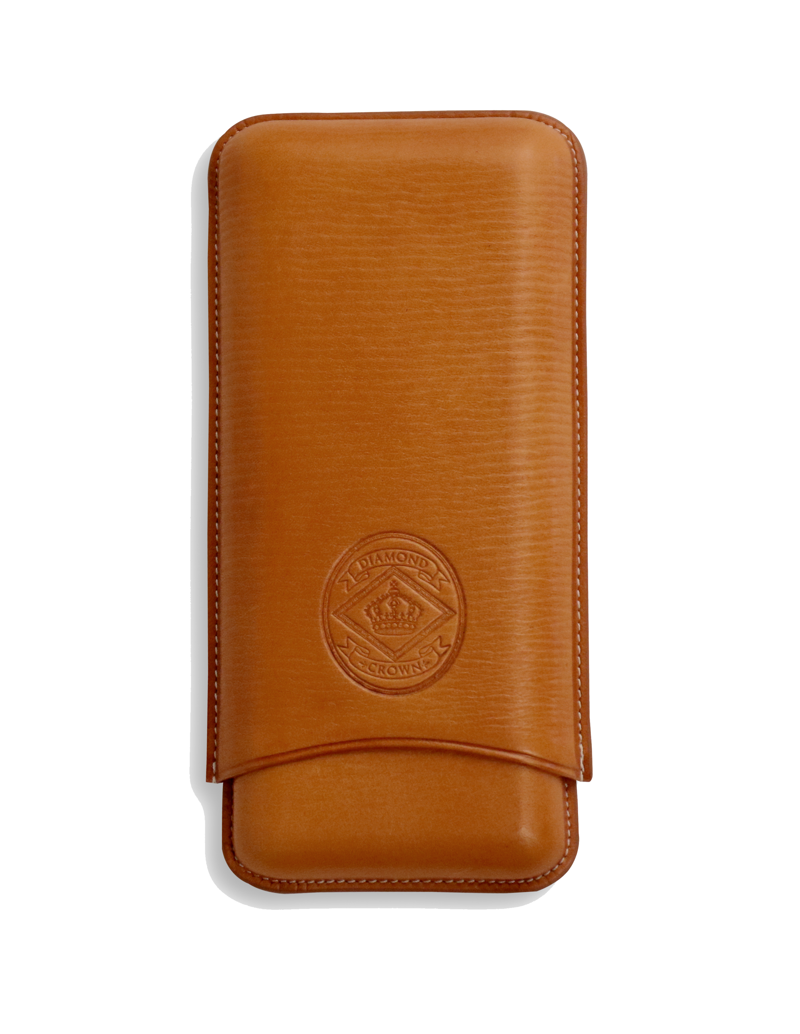 Crown & Tiger Cigar Case Made From the Finest Genuine Leather 