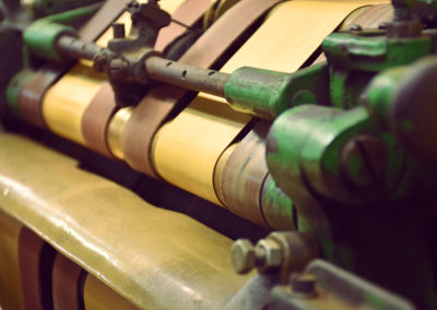 Tobacco Wrapper Stripping Machine Close Up