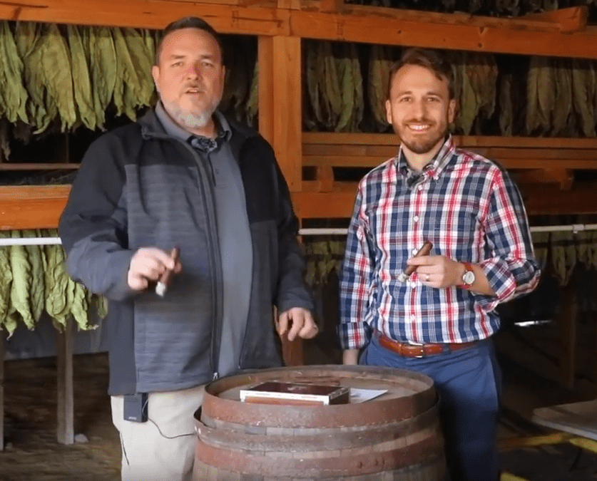 Drew Newman holding The American Cigar
