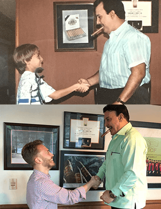 Drew Newman and Carlito Fuente shaking hands