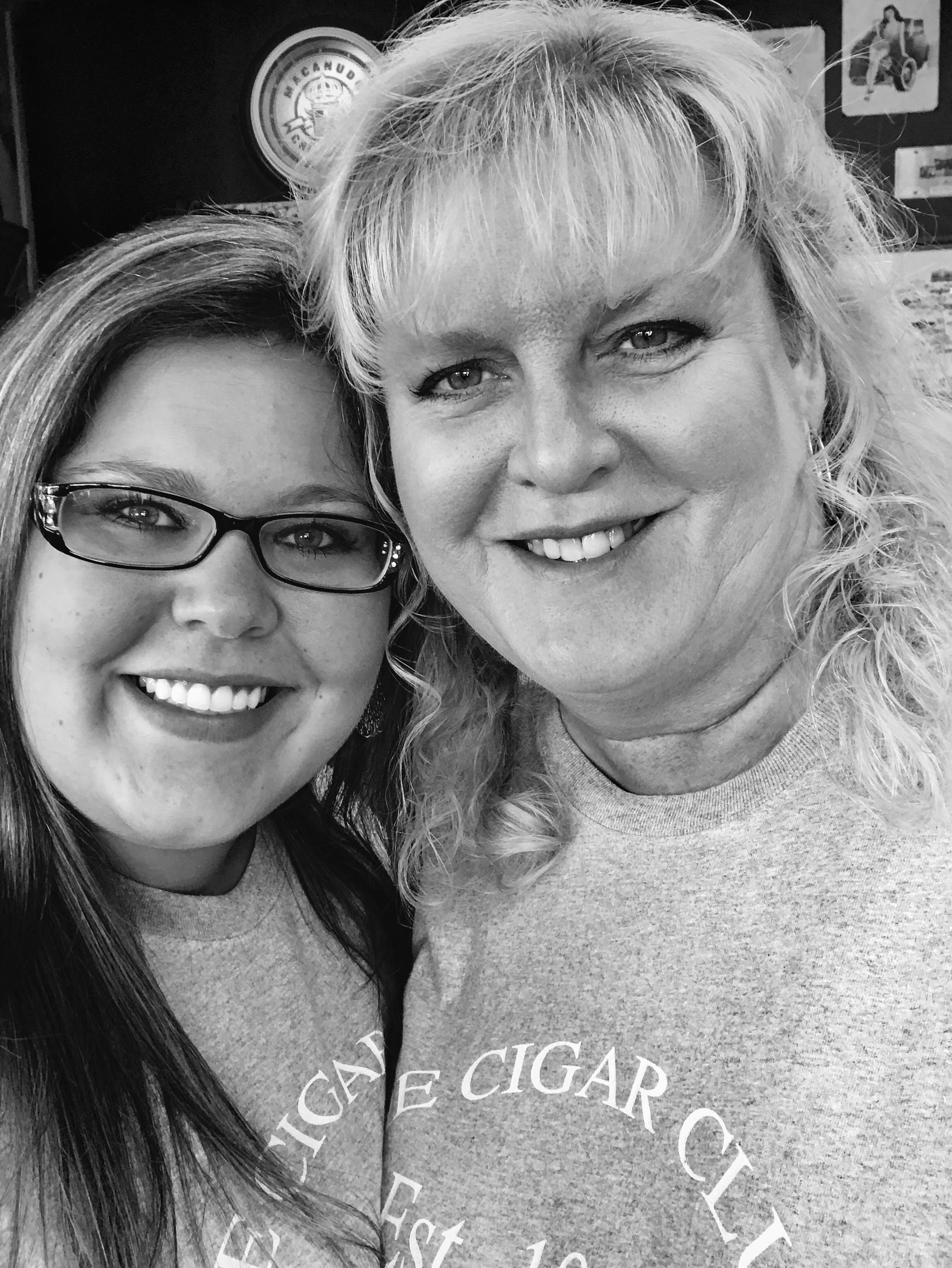 Patricia and her daughter of Cigar Club