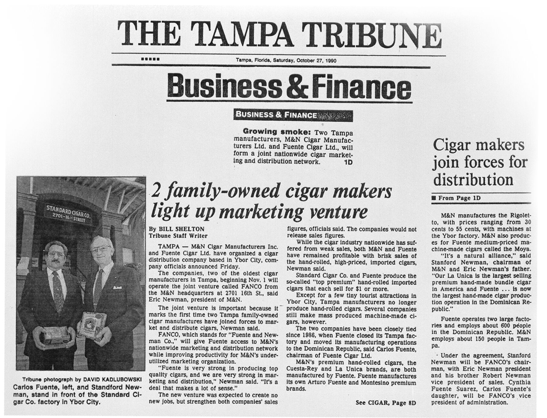 tampa trib. Stanford and Carlos Sr.
