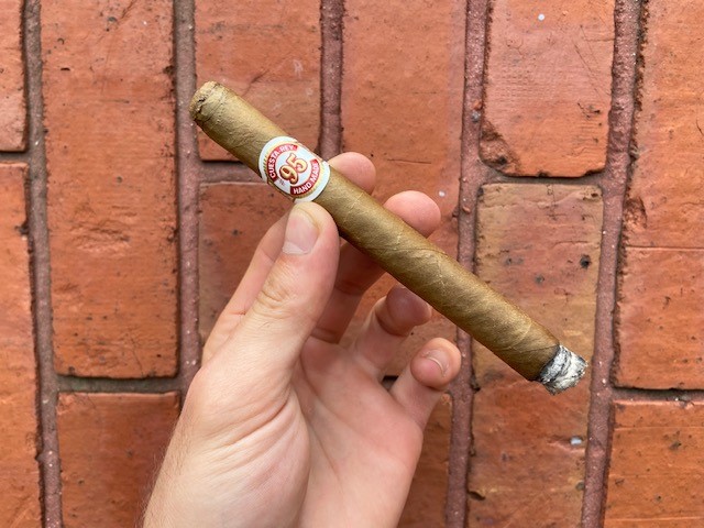 cr95firstthird cuesta rey cigar just lit