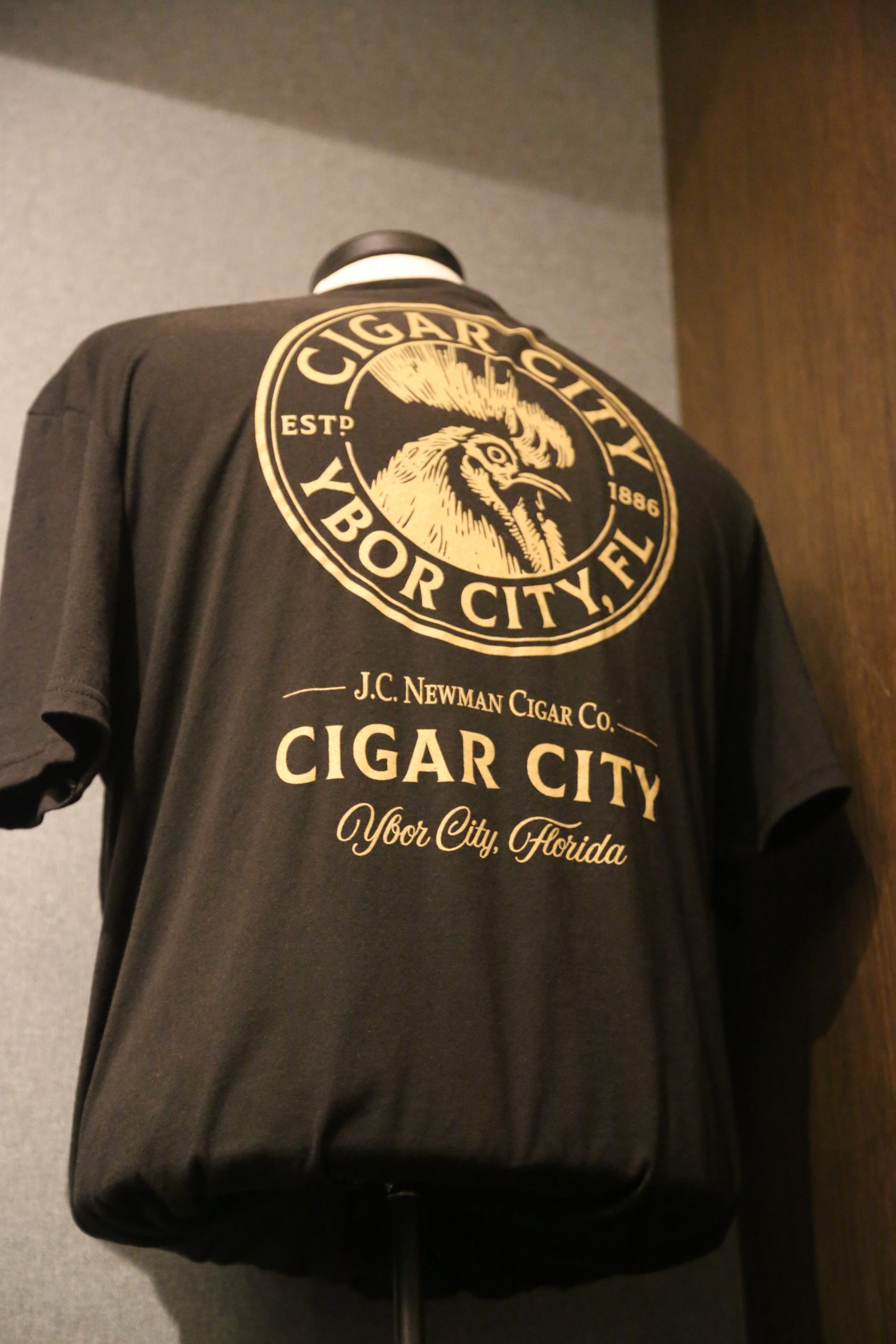 6Z6A1317 cigar city black tee shirt on mannequin