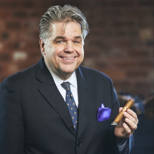 Louis Marshall smoking diamond crown cigar