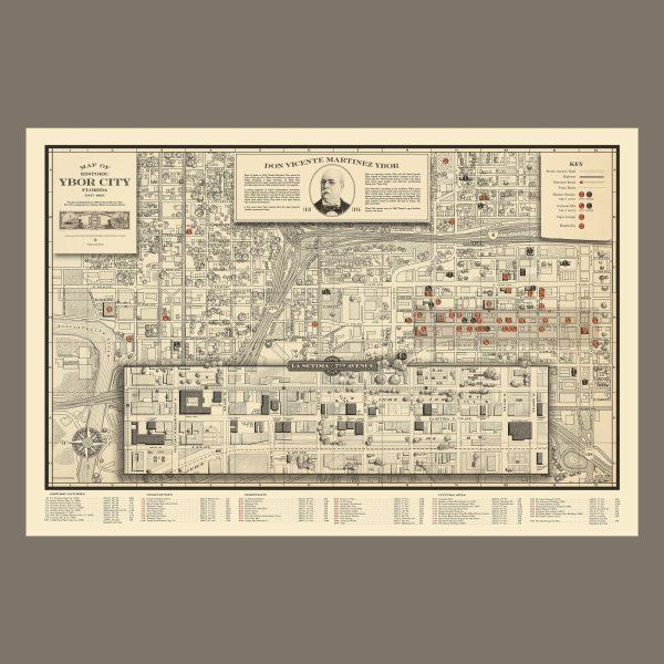 cigar city map poster