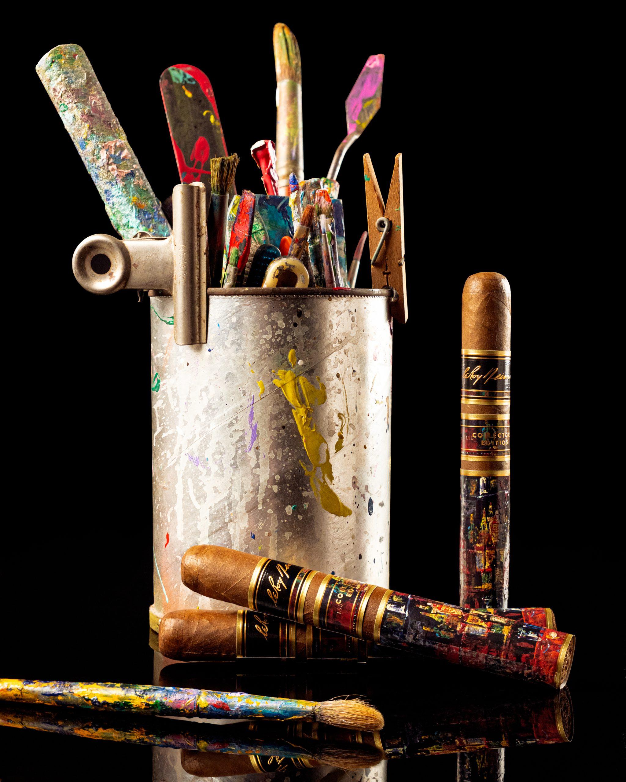 LN-Creative-1 leroy neiman cigars and paint brushes
