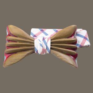 Olive Green cigar mold wooden bow tie