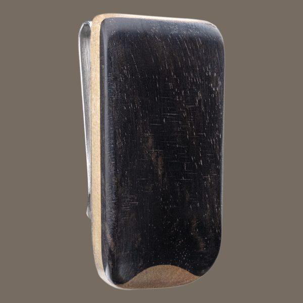 black cigar mold wooden Money Clip