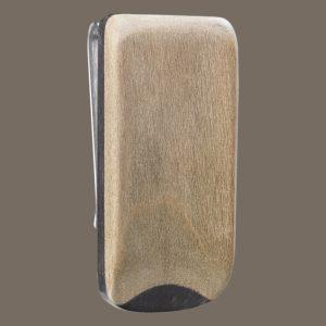 Cigar mold wooden Money Clip neutral grey
