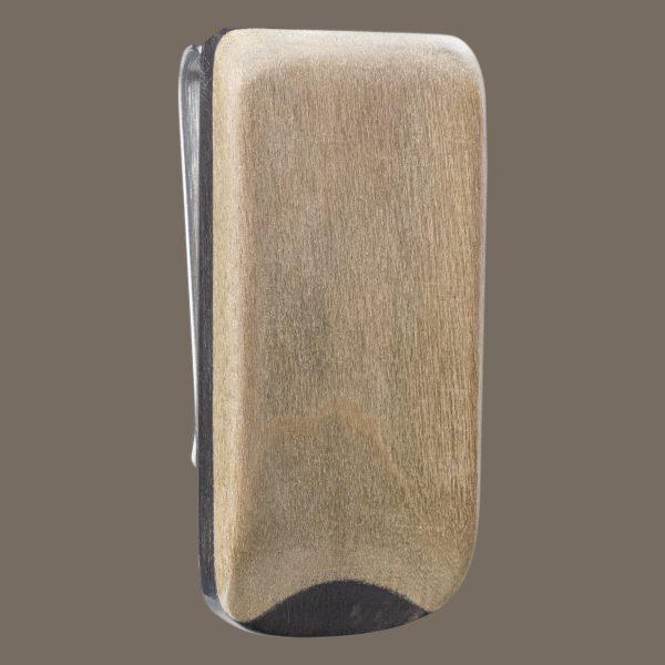 Cigar mold wooden Money Clip neutral grey