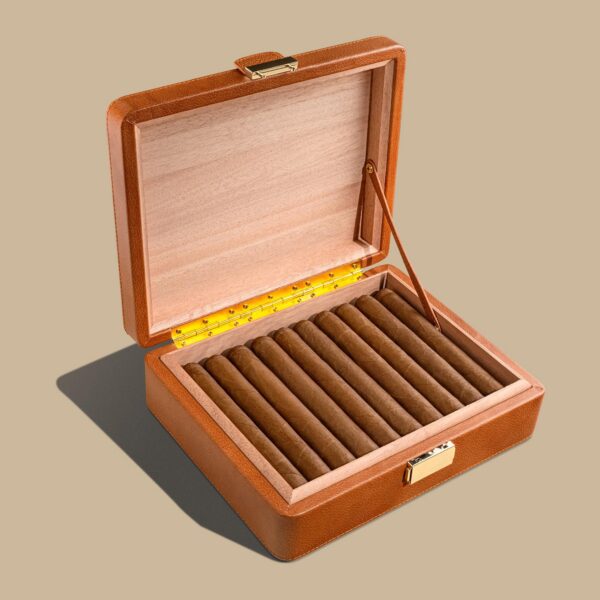 Open box of Kara's blend cigars