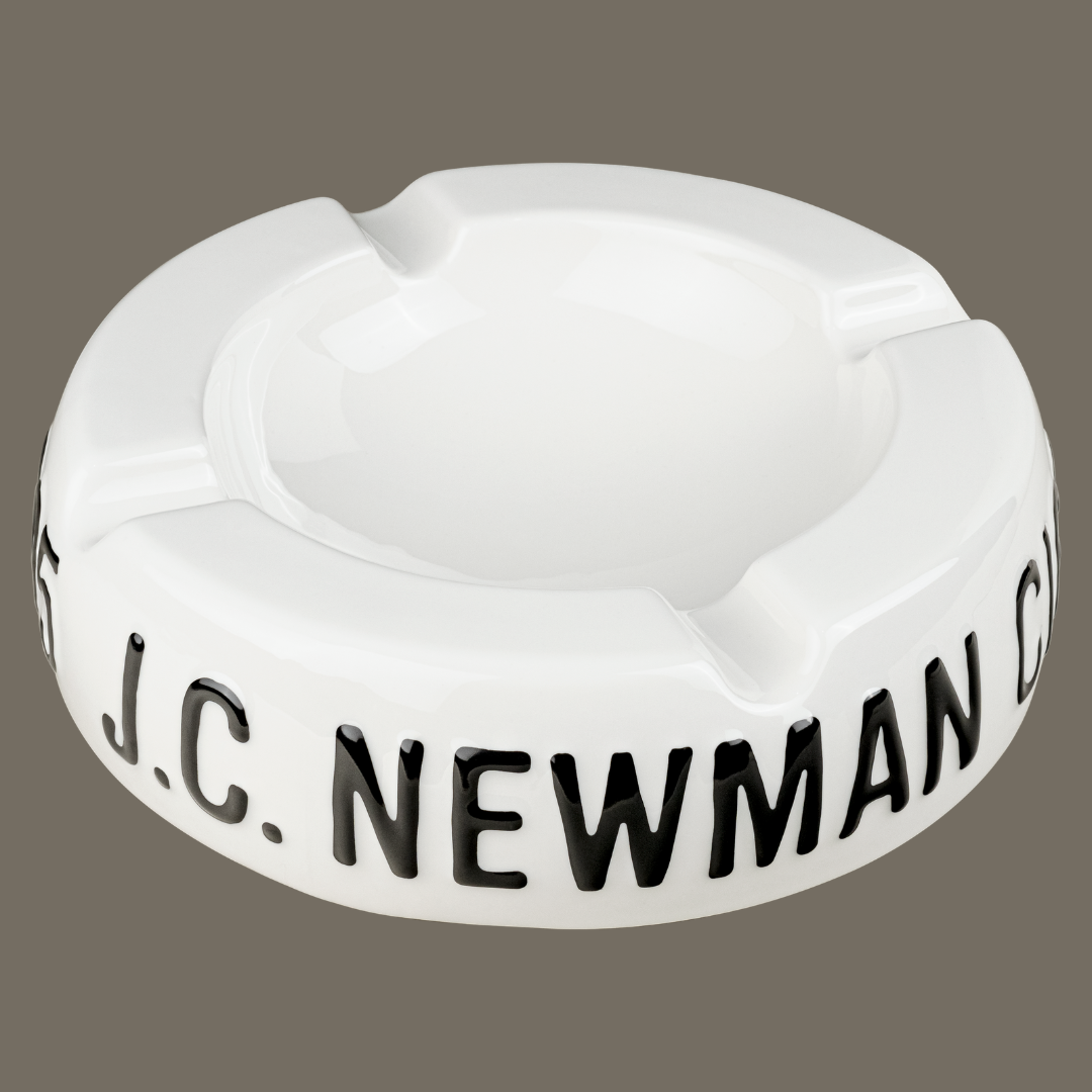 J.C. Newman White Vintage Ashtray