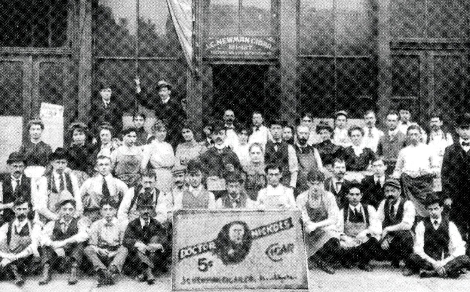 First Photo of JC Newman Cigar Factory in Cleveland