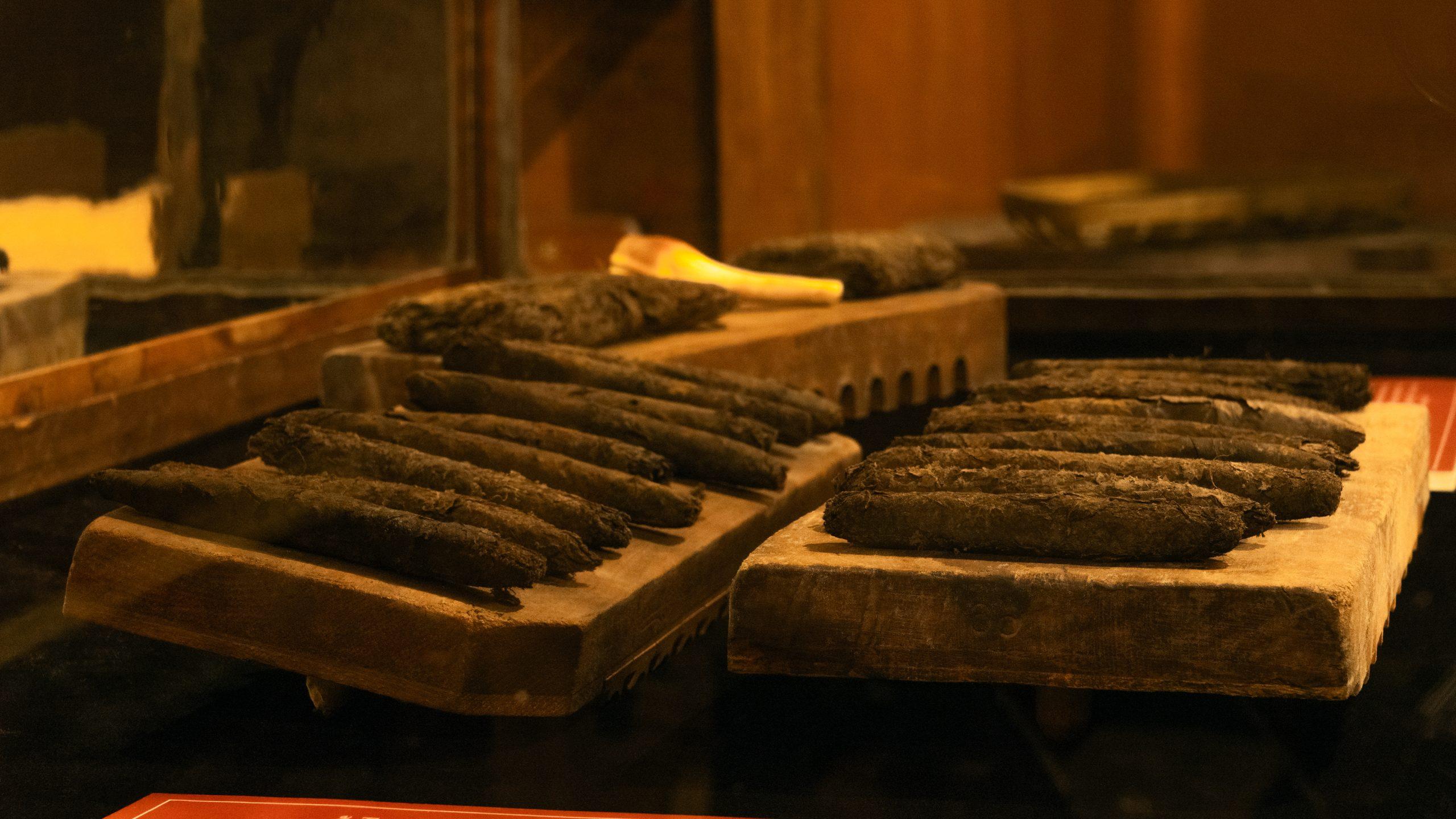 close up on the worlds oldest cigars