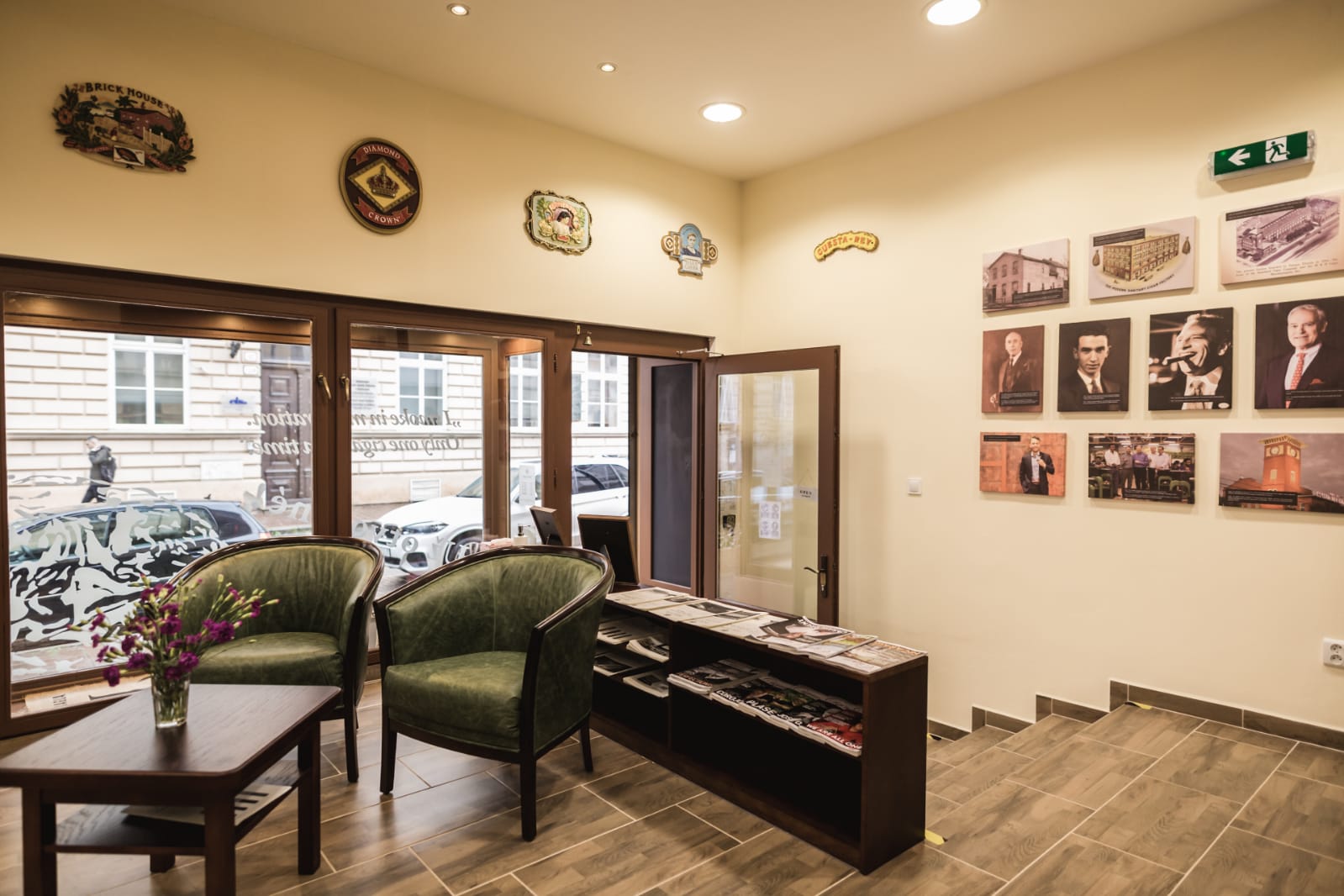 lobby of the Dom Cigar Shop in Slovakia