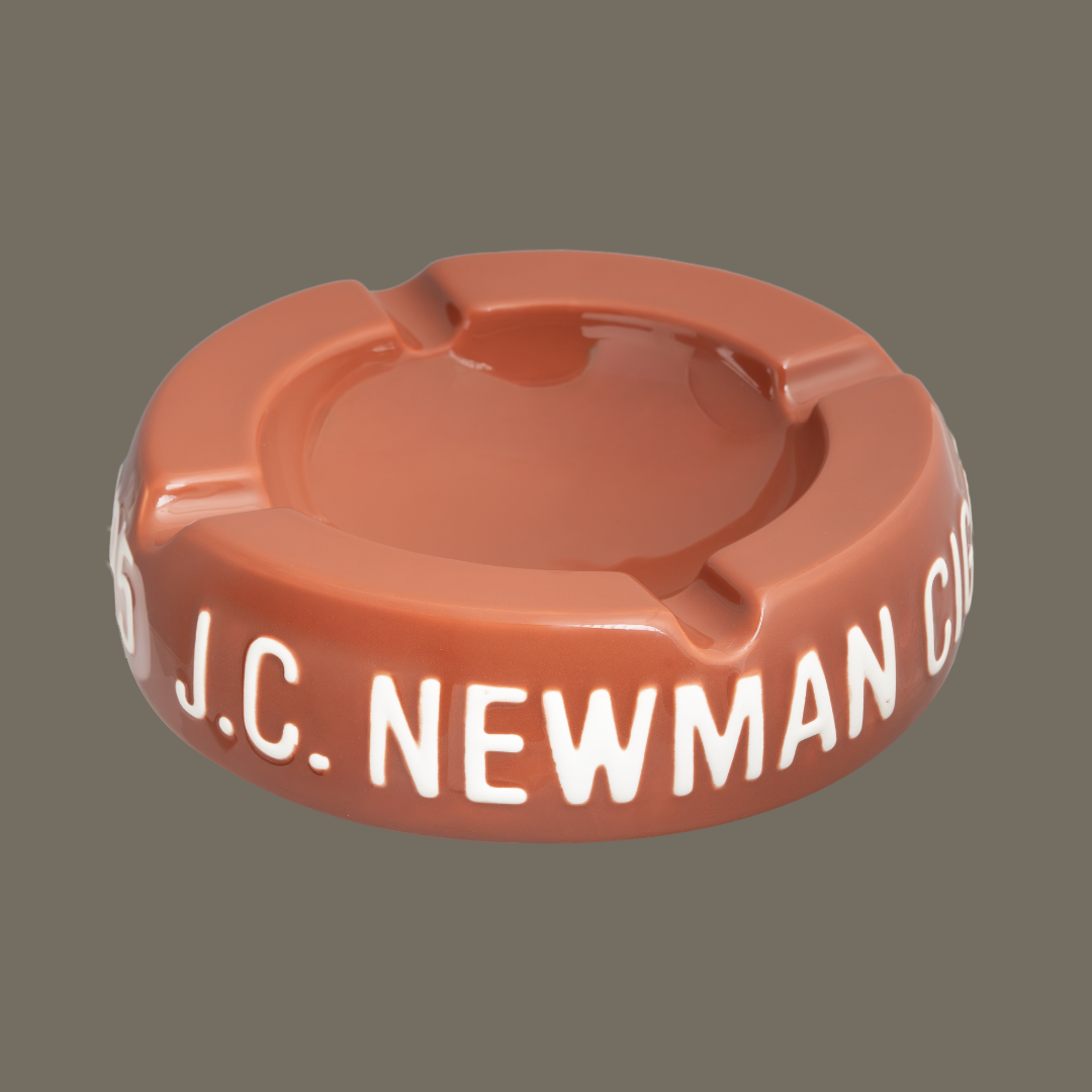 J.C Newman Brick Colored Vintage Ashtray